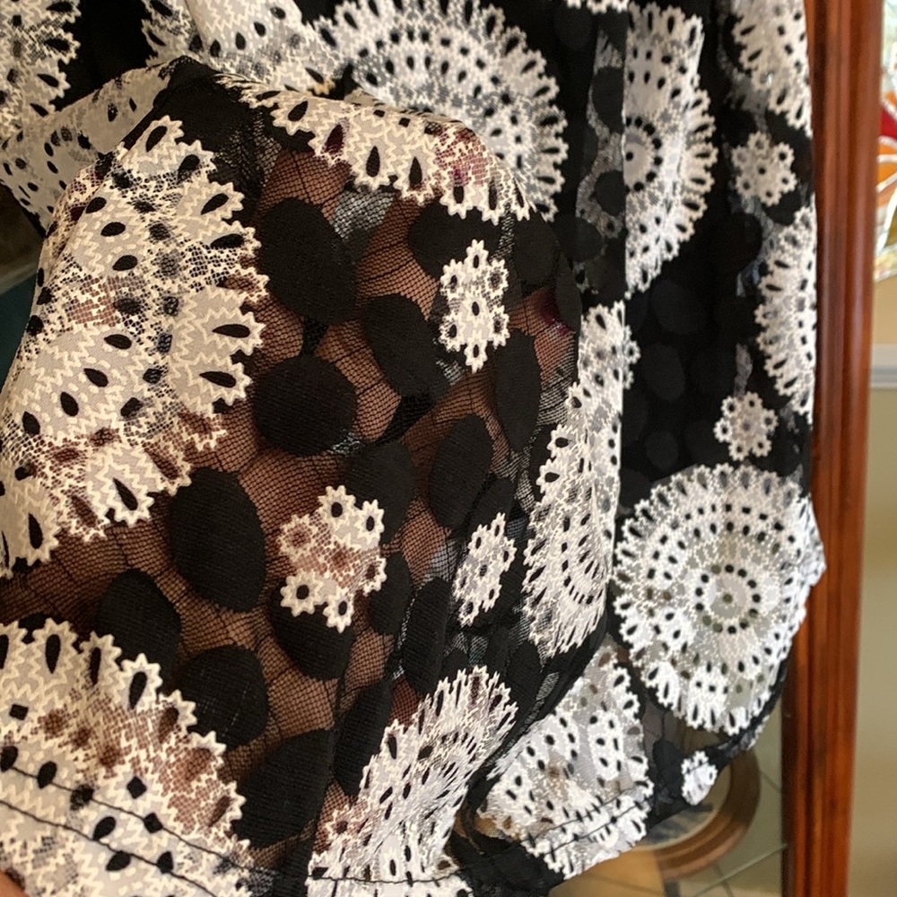 COPY - Papillon Mandala Lace Overlay Skater Dress Size Medium - Picture 11 of 16